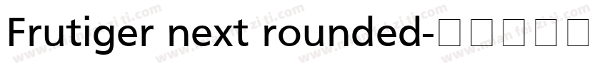 Frutiger next rounded字体转换
